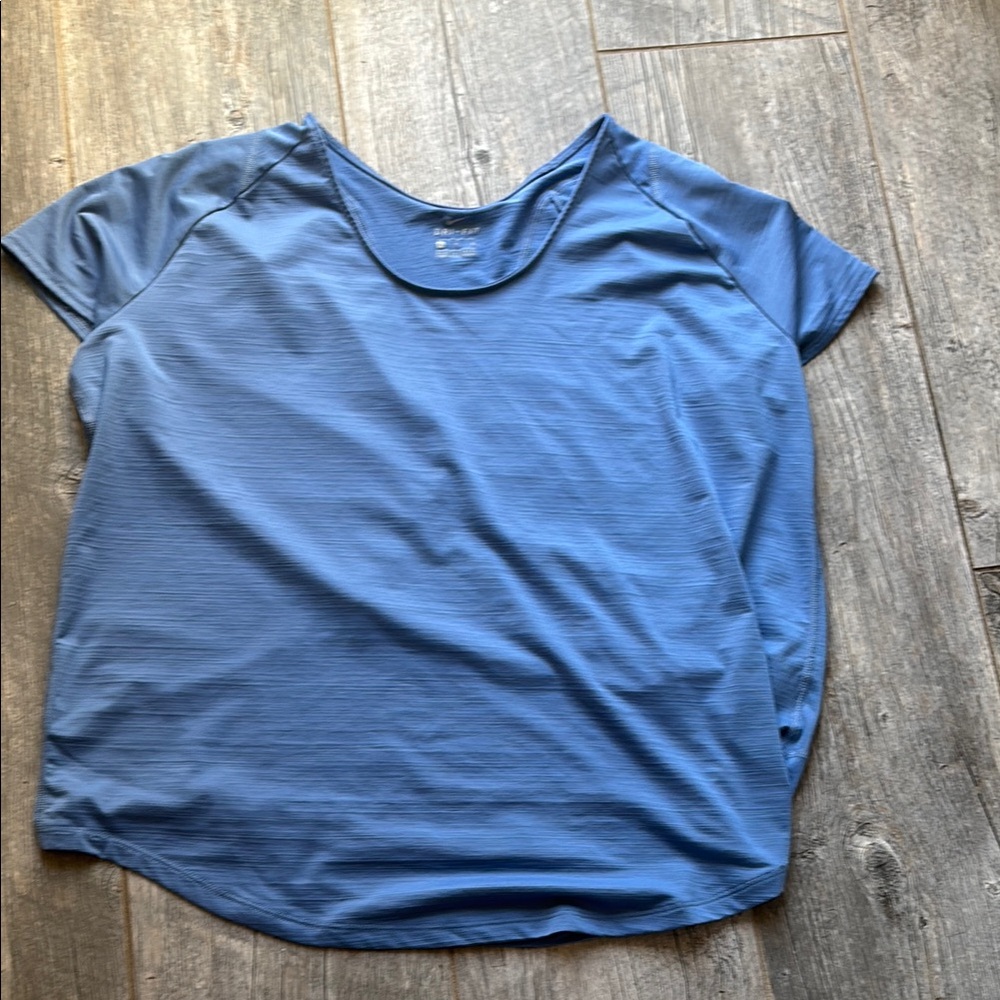 Women's Blue Short Sleeve Top